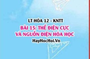 Thế điện cực chuẩn là gì? ý nghĩa của thế điện cực chuẩn? Cặp oxi hóa khử, Pin điện hóa Galvani? Hóa 12 bài 15 KNTT